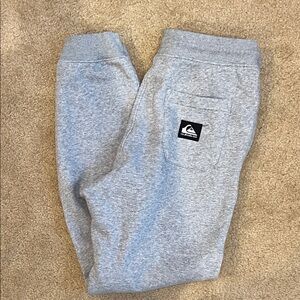 Quiksilver Kids Light Gray Joggers NWOT large